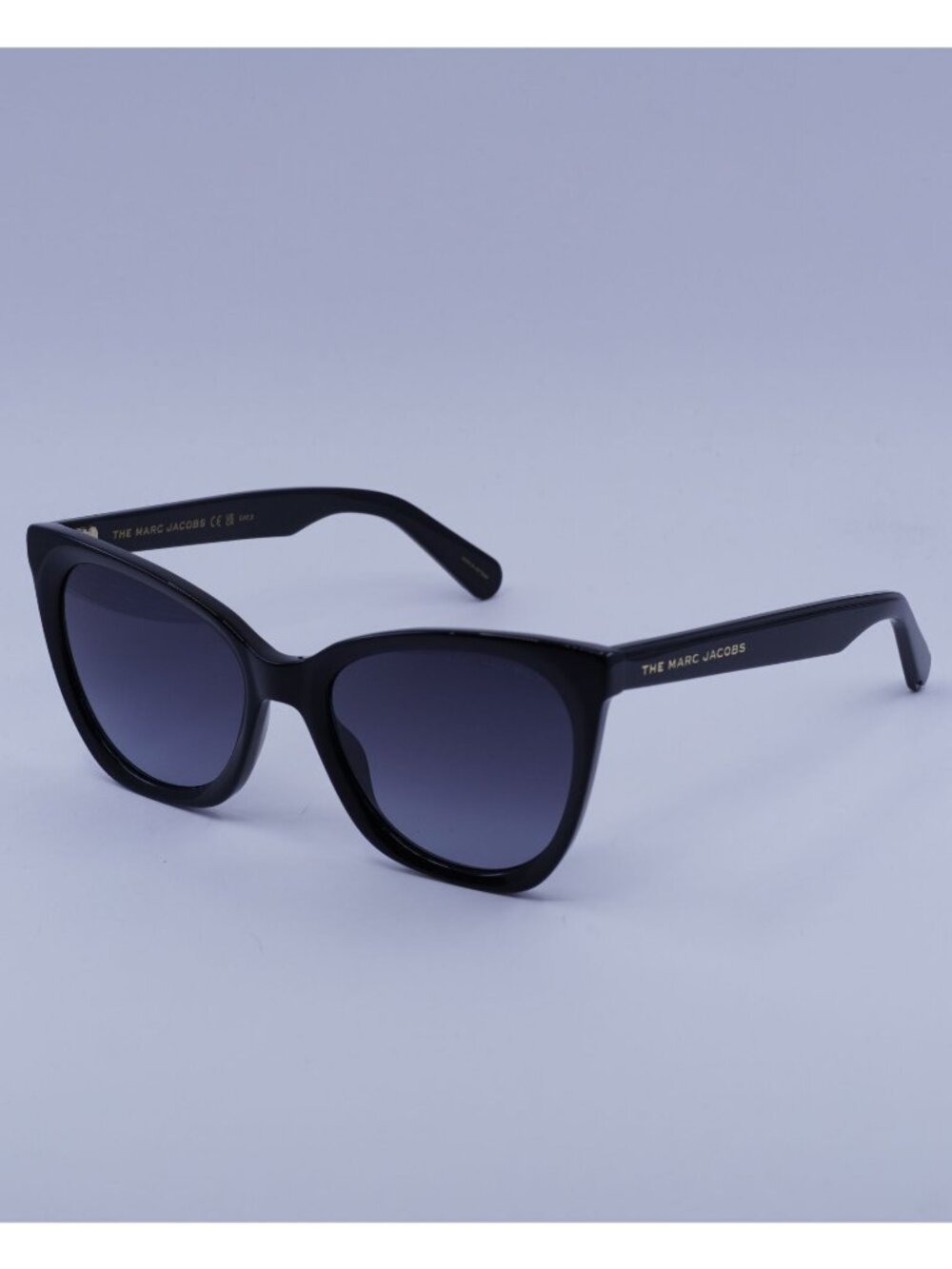 Marc Jacobs MARC 500/S 0807 9O Sunglasses Black Cat Eye Frame, Grey Lenses
